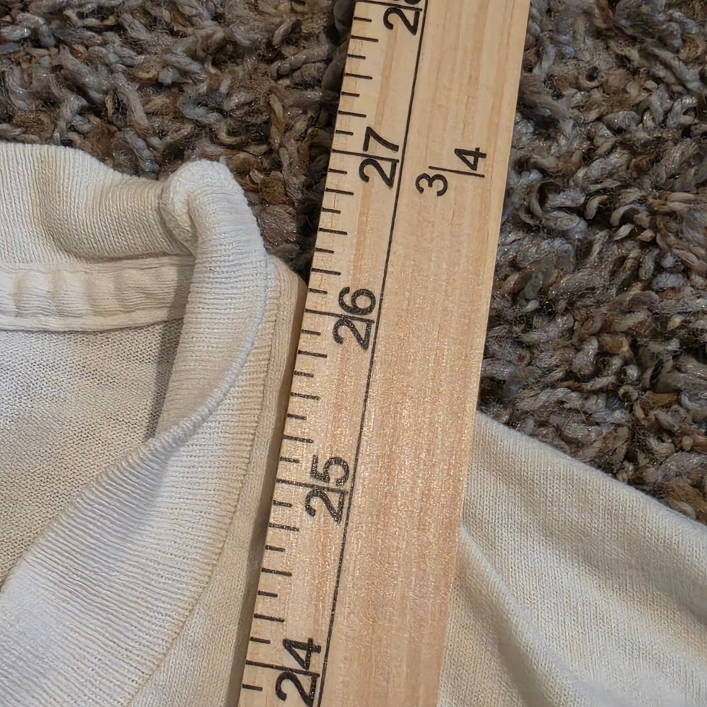 Vintage Fruit of the Loom Two Trees Stables T-Shirt Cream 90s Single Stitch L - Picture 7 of 8